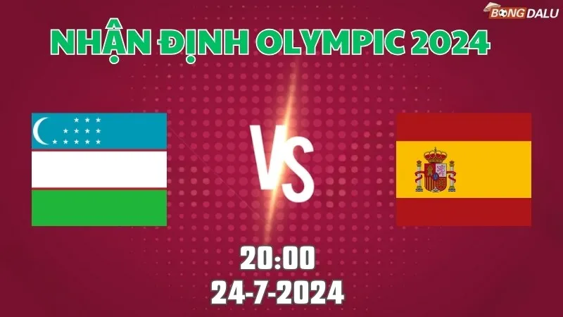 Nhận định Olympic 2024 Uzbekistan vs Tây Ban Nha 20h00 ngày 24/07